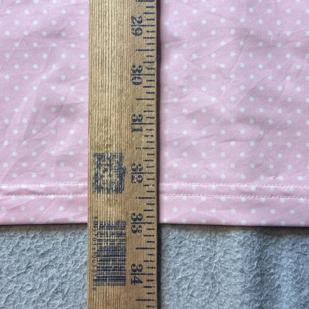Polo Ralph Lauren Polo Shirt Mens XL Pink Polka Dot Performance Classic Fit Golf